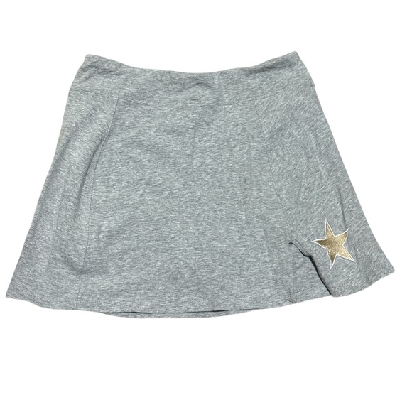 Gray Skort with Gold Star Accent - Picture 1 of 2